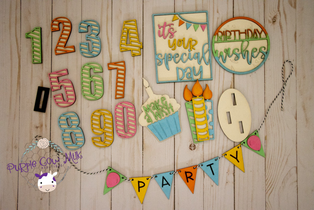 Bright Birthday Tiered Tray Bundle